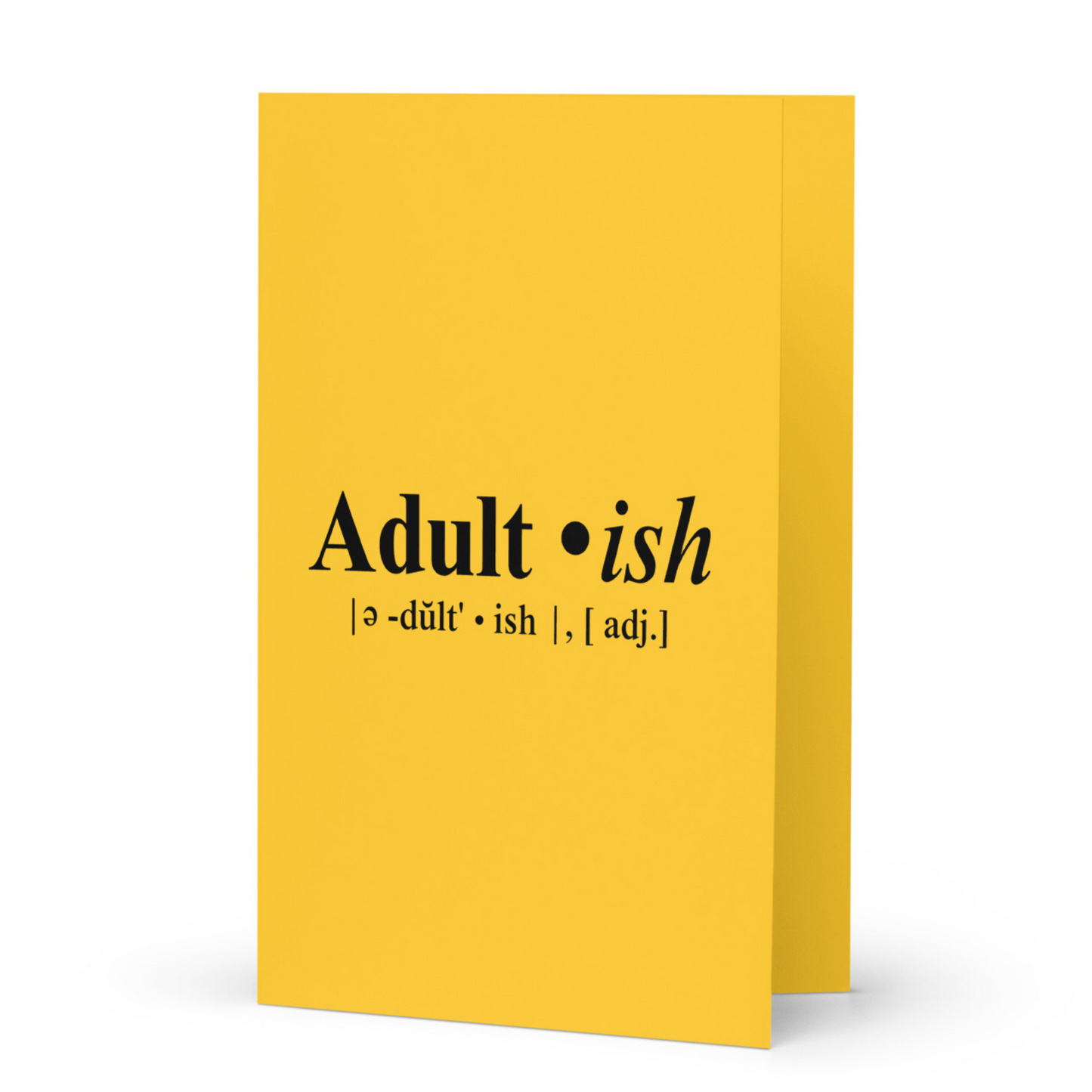 Adultish Card