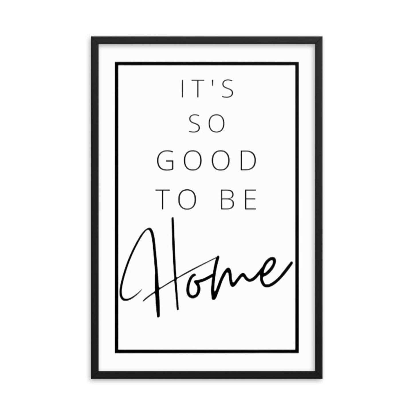 Canvas wall art with bold “So Good” text design, perfect for stylish and empowering home decor