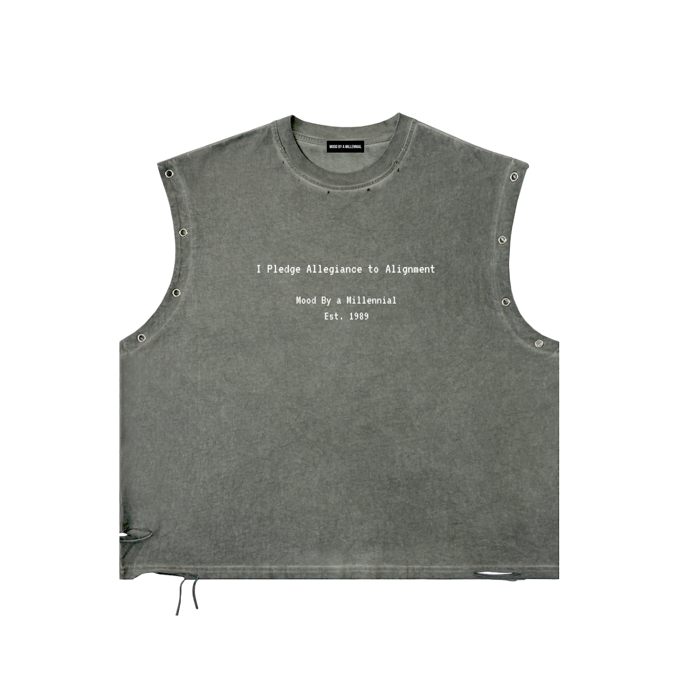 "I Pledge"  Distressed Tank