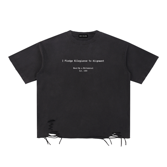 "I Pledge" Distressed Tee